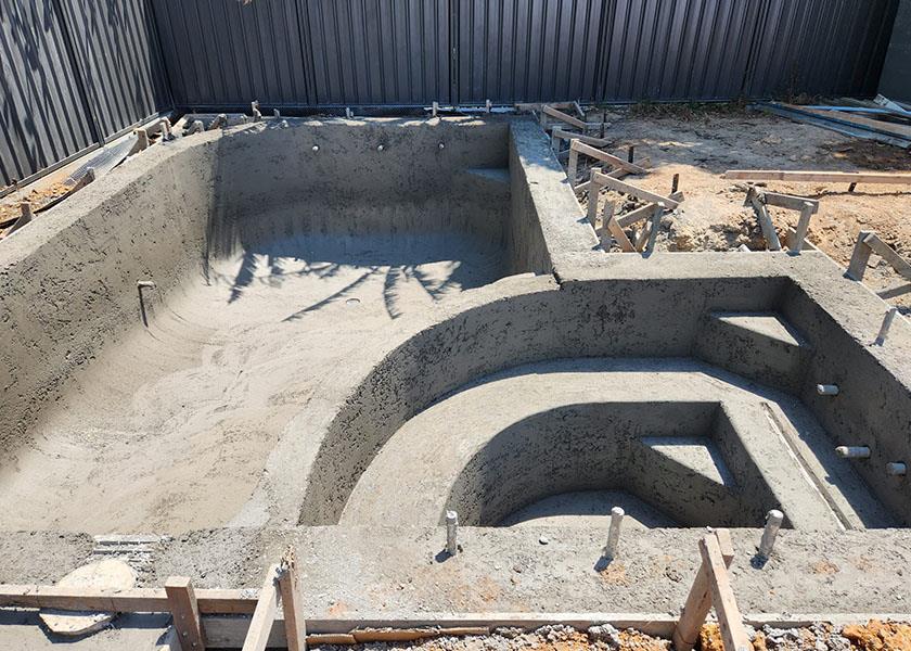 pool concrete shell